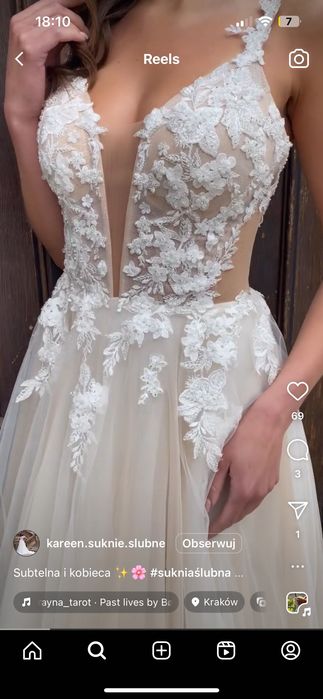 Suknia ślubna 170 cm