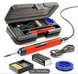 Ferro de soldar digital portátil USB com temperatura ajustavel
