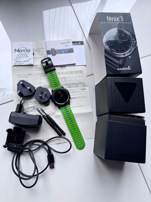 Sprzedam Garmin Fenix 3 pełny zestaw od nowości