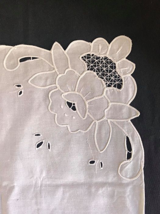 Toalha de chá + 4 Guardanapos (Linho)