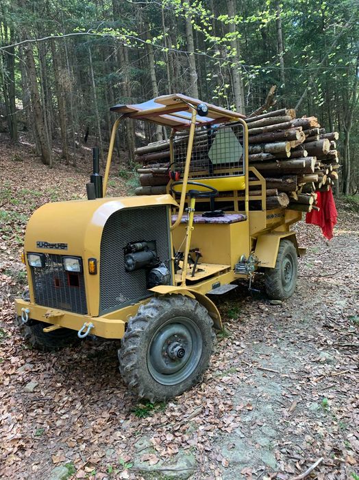 Traktorek z silnikiem S 15 napęd 4x4 reduktor , skrzynia załadunkowa.