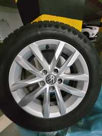 4× Koła zimowe, Felgi Volkswagen SEPANG Passat Golf 16" 5x112 57.1 VW