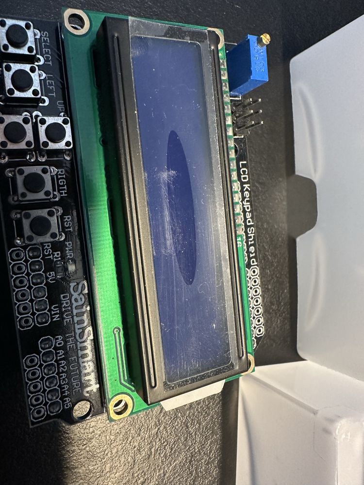 Arduino uno + wyświetlacz sainsmart LCD