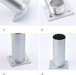 Nogi meblowe ze stopu aluminium 4 sztuki