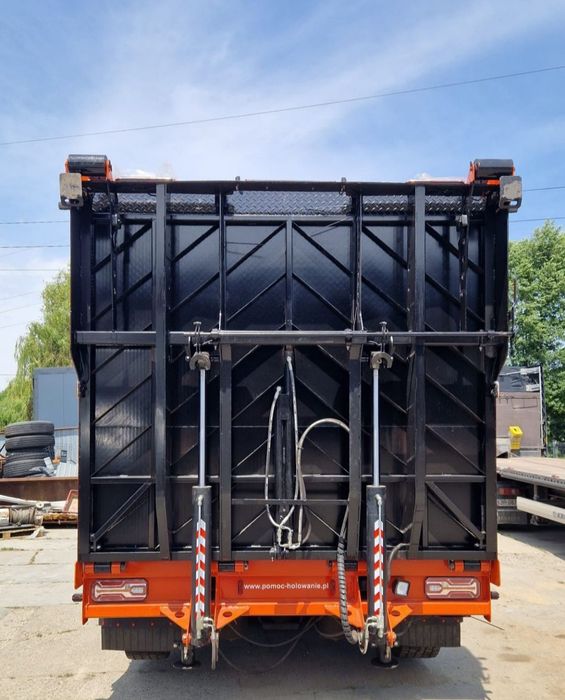 Pomoc drogowa, holownik, laweta hydrauliczna, zamiana, Renault Gama T