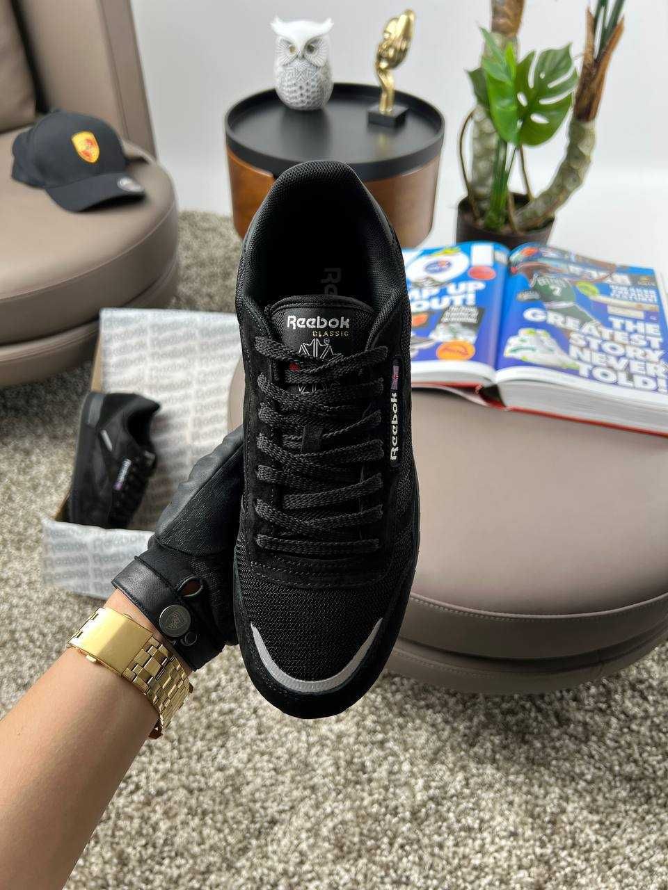Чоловічі кросівки рібок Reebok Classic New Black [41,42,43,44,45,46]