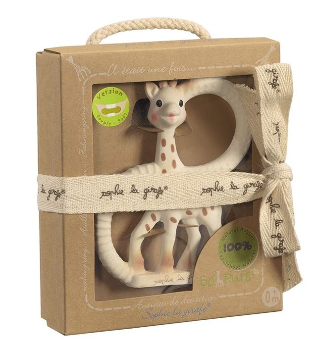 Vulli Sophie La Girafe So Pure Gryzak Naturalny Dla Niemowląt, Kauczuk