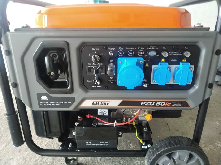 Agregat inwenterowy 230V Oleo-mac PZU 90ie 7,0 7,5 kw 5 godzin pracy