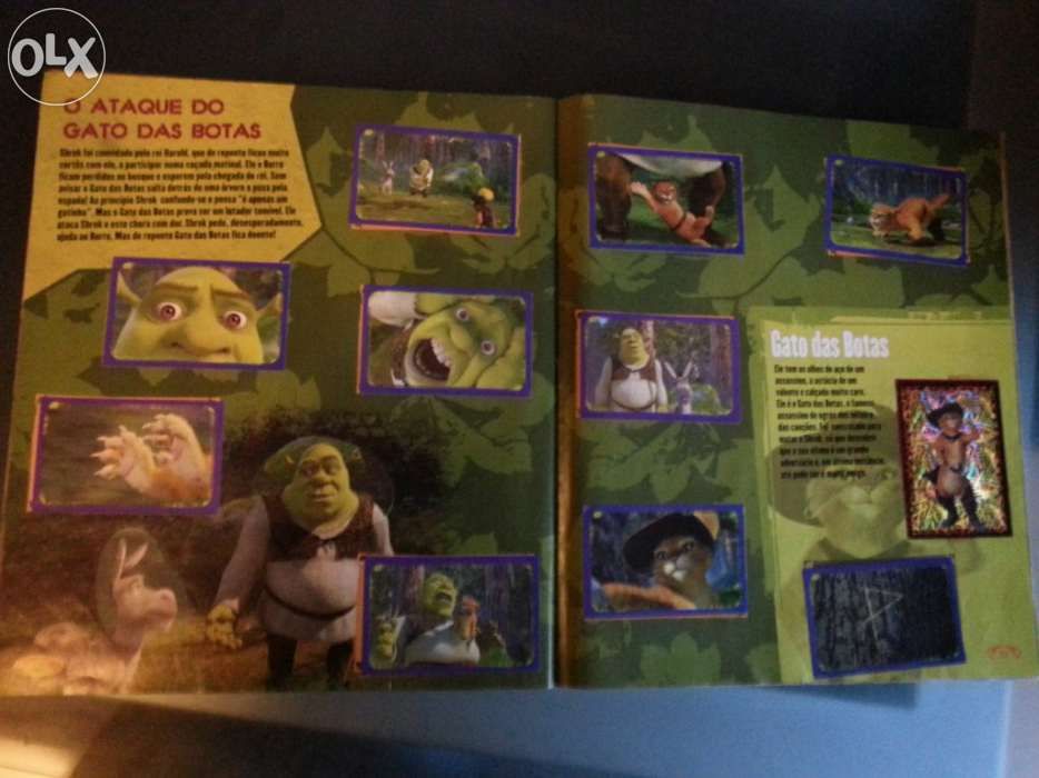 Caderneta shrek completa