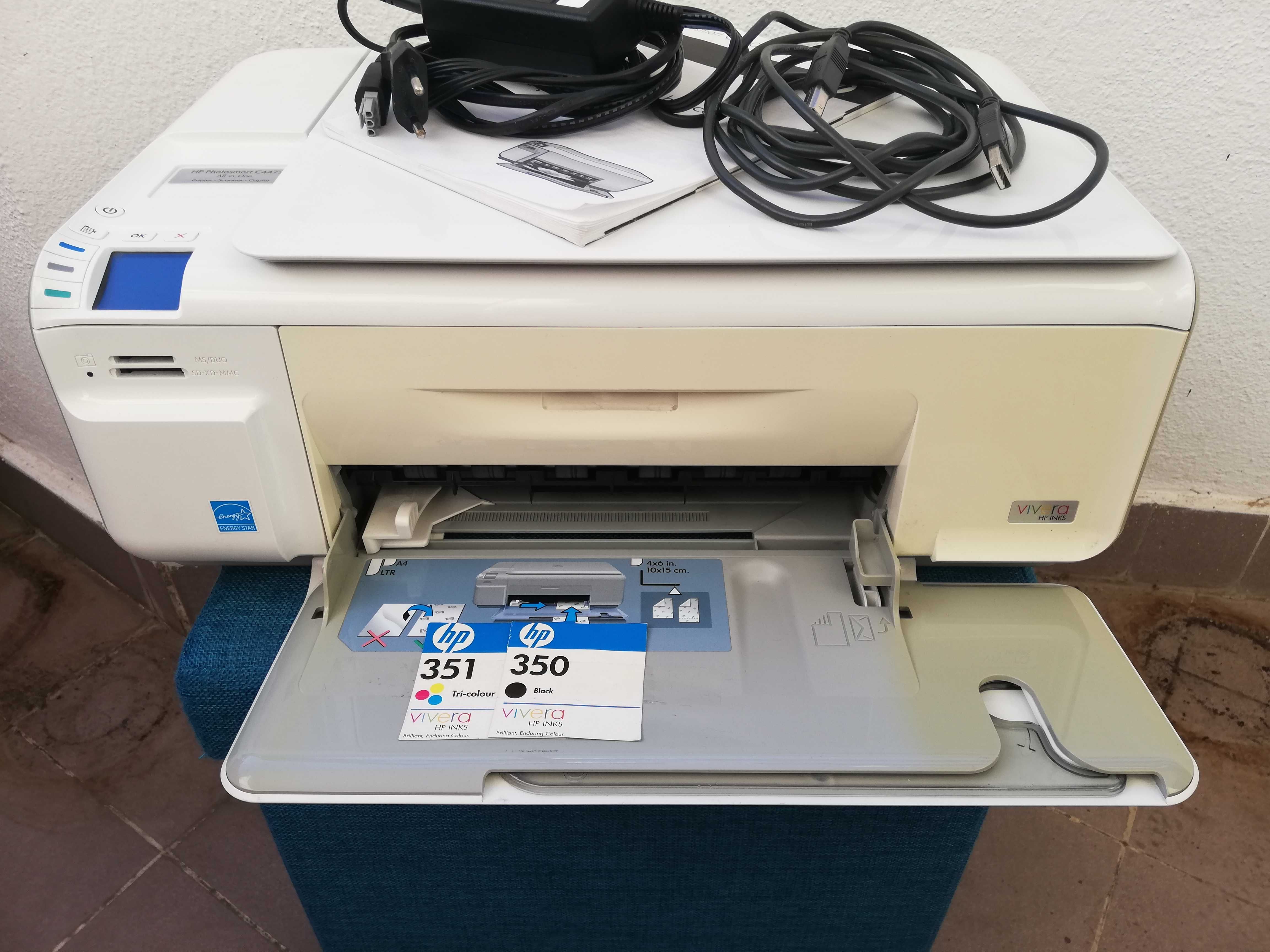 Impressora HP Photosmart C4472 All-in-one Printer-Scanner-Copier