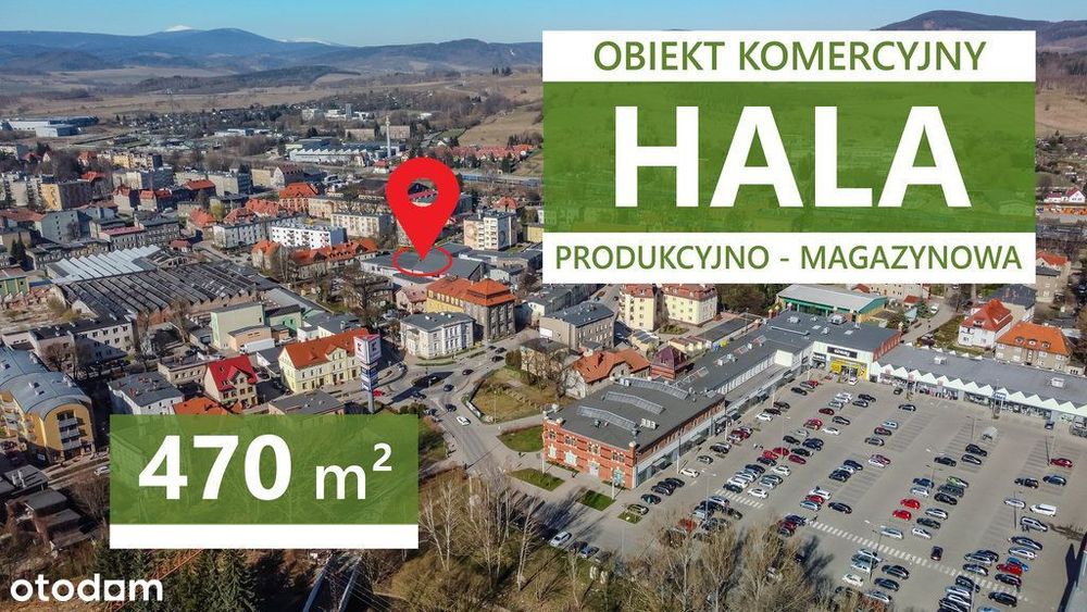 Hala produkcyjno-magazynowa 470 m² Mpzp-U Centrum