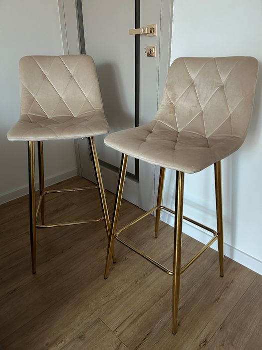 Krzesła barowe/hokery 2 szt.