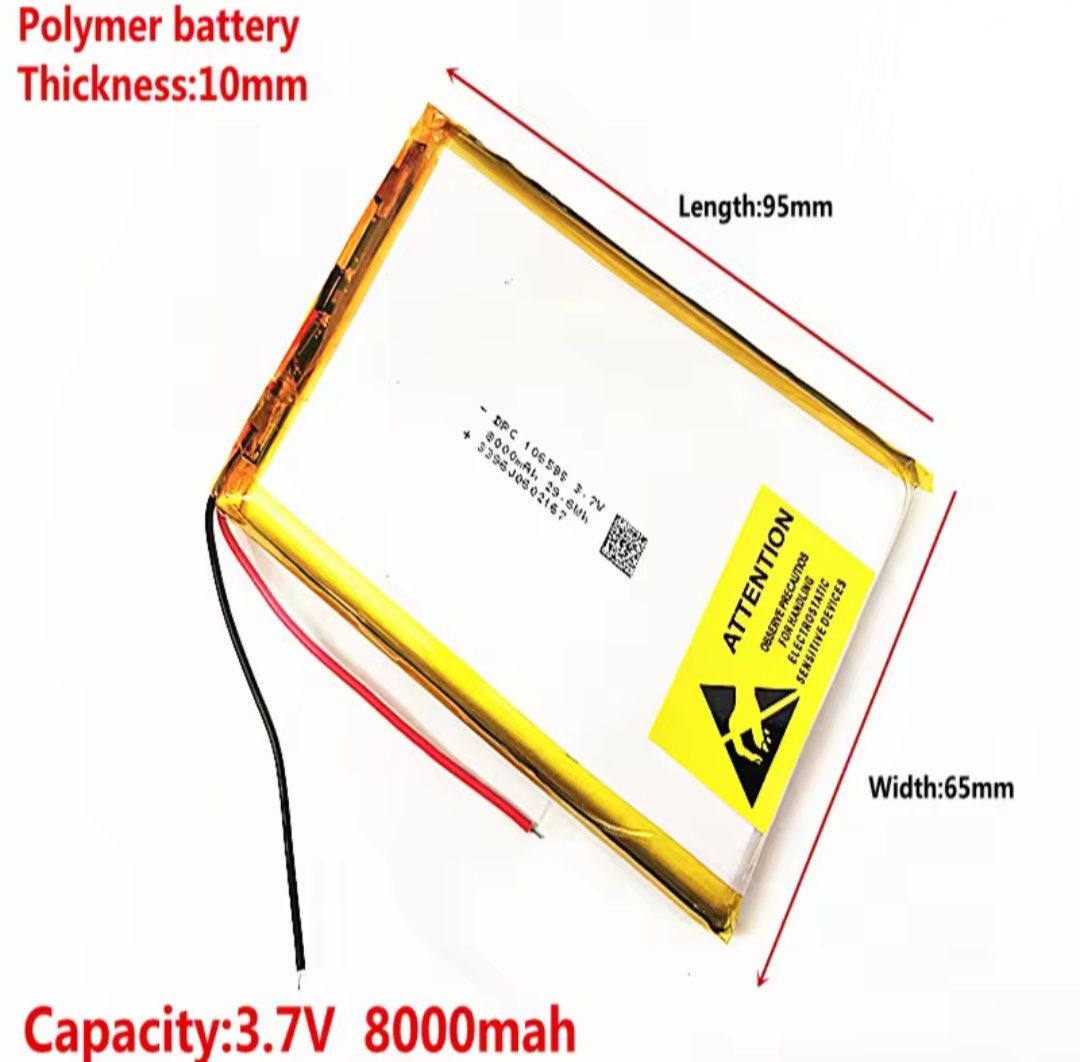 Bateria 3.7V 8000mAh np. do Tabletu itp.