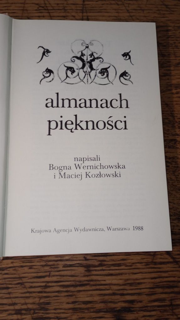 Almanach piękności. Bogna Wernichowska, Maciej Kozłowski