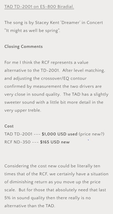 2 RCF nd350 motor de compressão 1" altifalante de agudos NOVOS