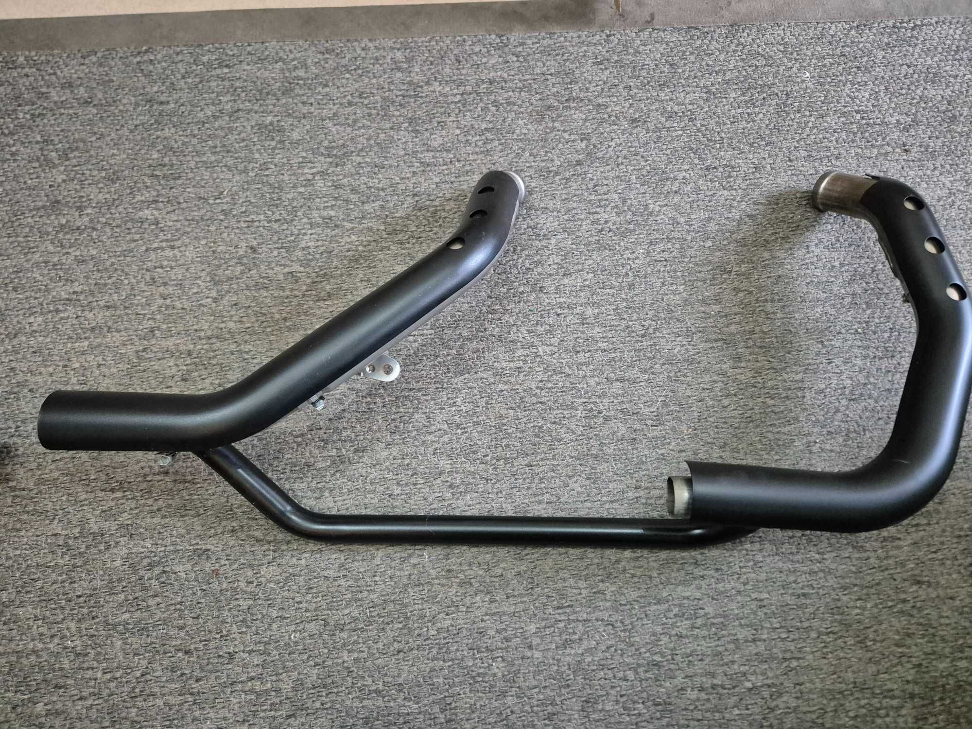 Sistema de escape 883 Harley Davidson preto 1200 Sportster ponteiras