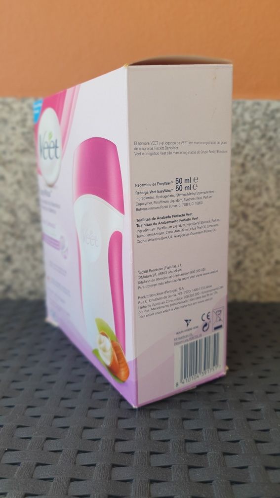 Kit Depilação Veet - Easy Wax Kit de Roll-On Elétrico