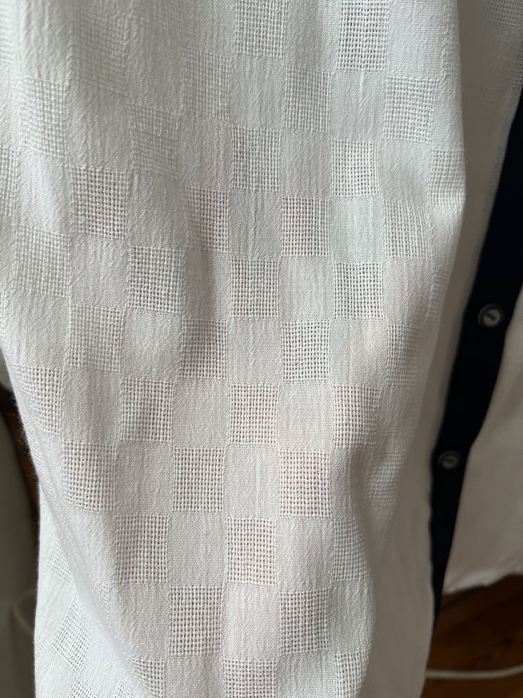 Koszula czarno biała S/M vintage elegancka old money bluzka