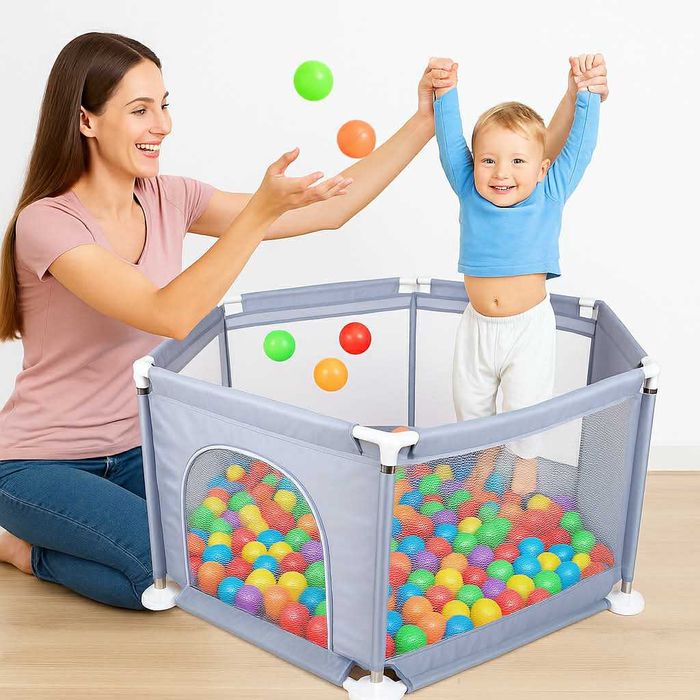 Kojec Klatka Zamek Dla Dzieci Bobasa Bezpieczny Basen Do Zabawy NOWY