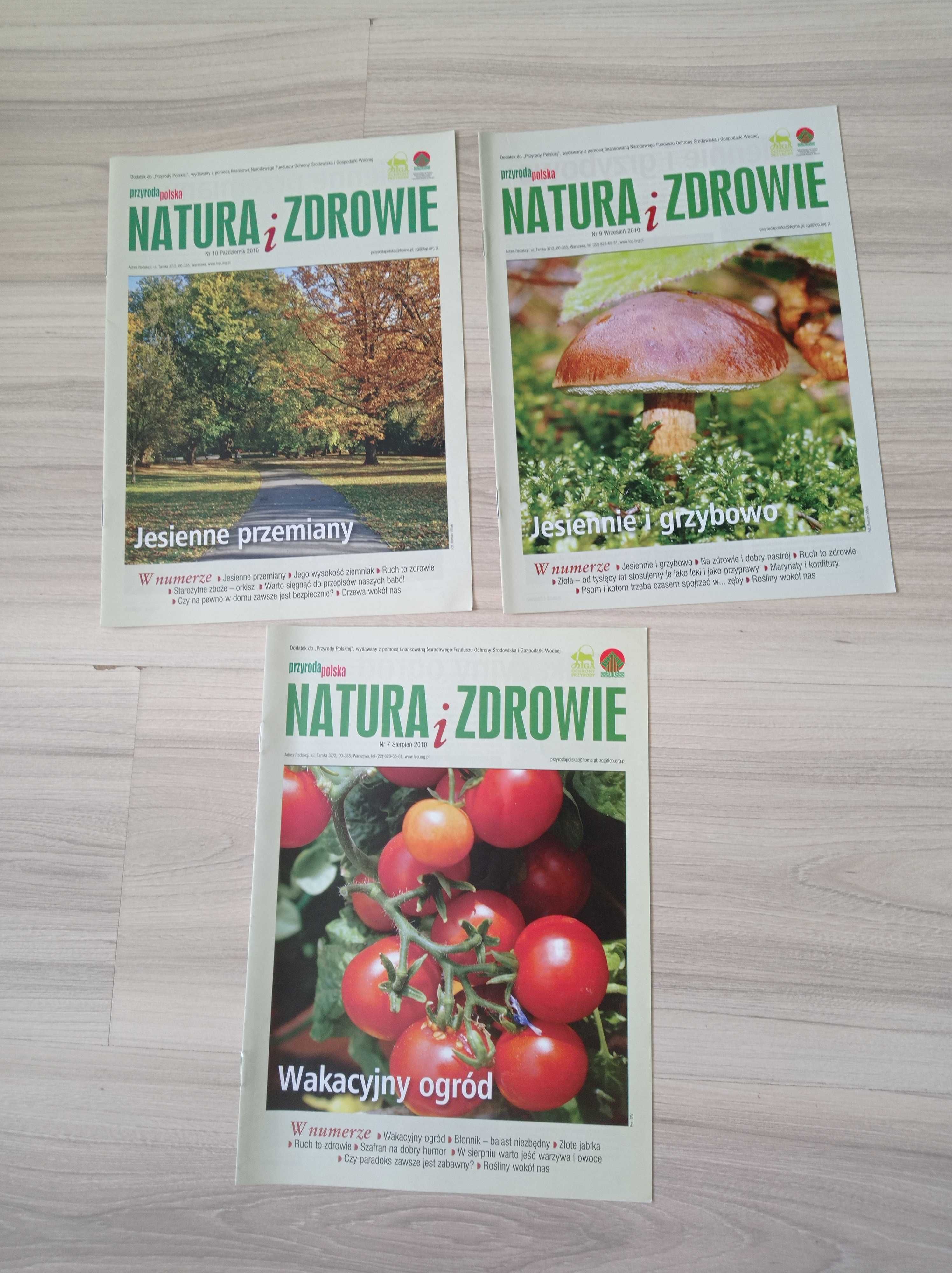 Przyroda polska, dodatek Natura i zdrowie, 2010 i 2011