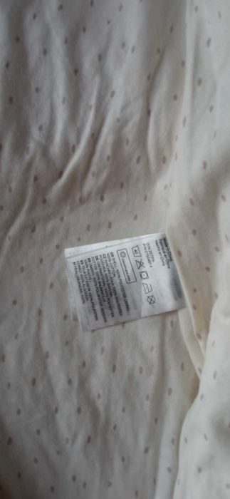 Kremowy futerkowy kombinezon H&M 68