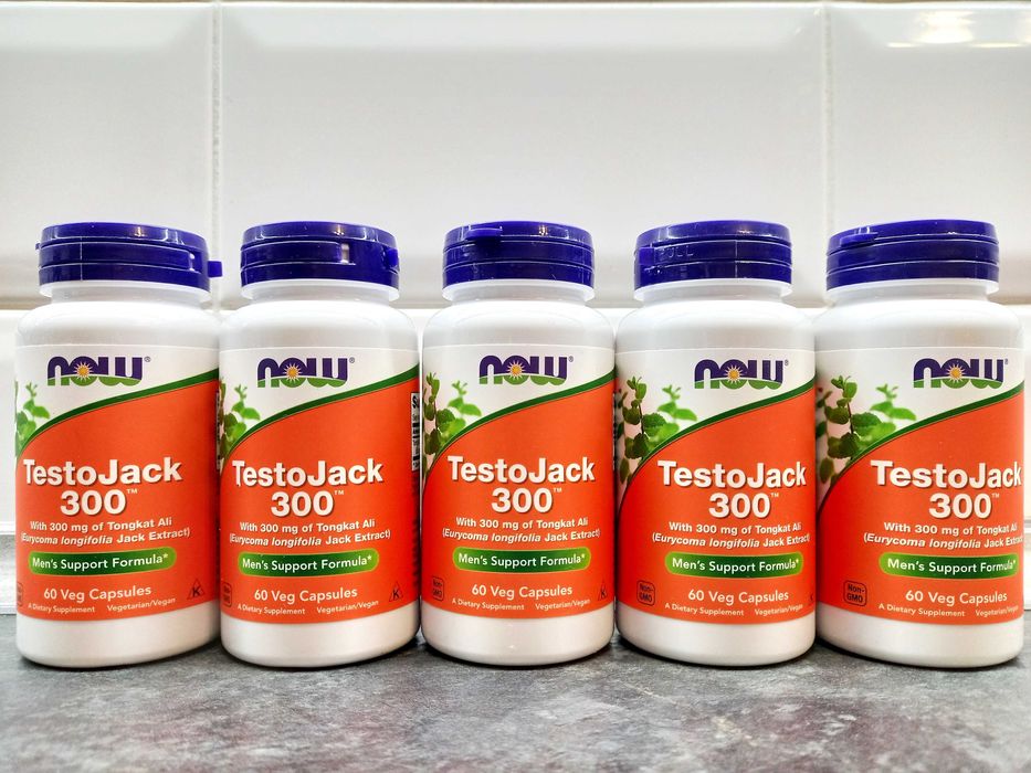 Now Foods, TestoJack 300 (60 капс.), бустер тестостерона