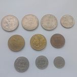 Zestaw Monet 1 : 500zł, 100zł, 20zł, 5zł, 2zł, 50 gr., 20 gr., 10 gr