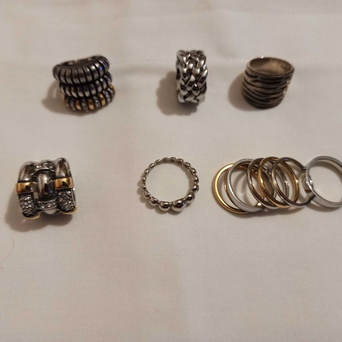 Aneis em aço em bom estado