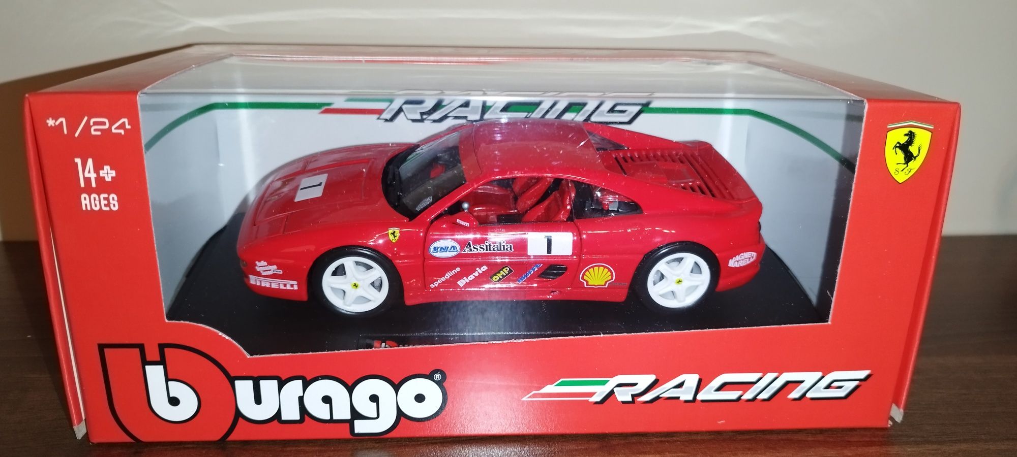 Bburago Racing Ferrari F355 Challenge Red, skala 1:24 Burago.