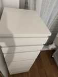 Cômoda gaveteiro Malm branca IKEA semi-novo com espelho