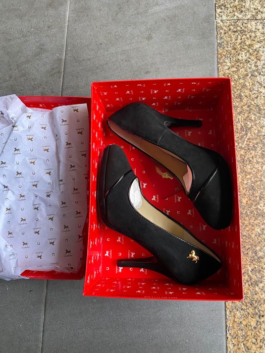 Sapatos Salto Alto – Cavalinho, 39, Preto (ÓTIMO ESTADO)