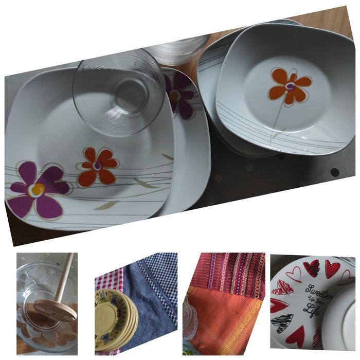 Zestaw: Talerze+talerzyki,, Home &You+miseczki+inne