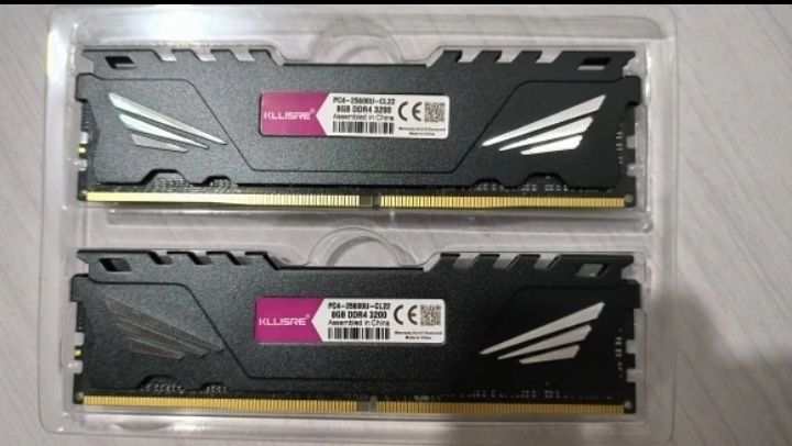 Нова Оперативна Пам'ять DDR4 8 + 8гб 3200мгц