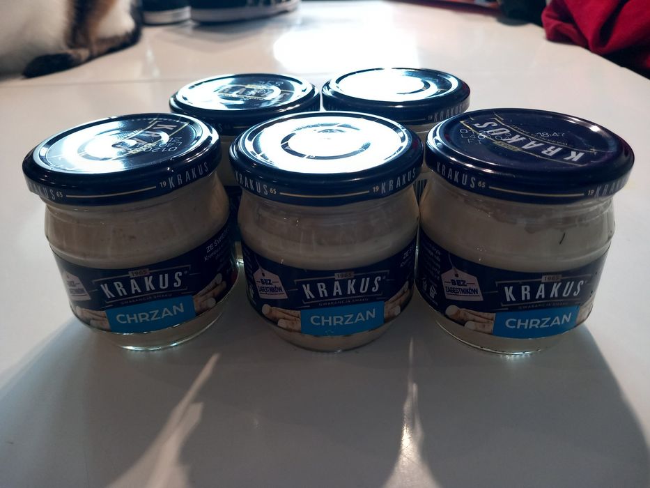 Krakus chrzan 180g x 5 słoiczków.