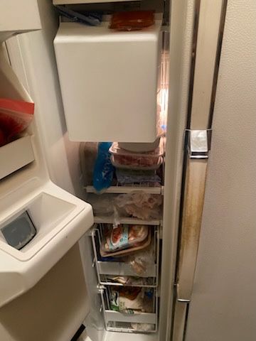 Lodówka zamrażarka amerykańska Kenmore dwudrzwiowa z kostkarką