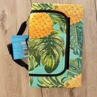 Mata piknikowa 140x180 koc plażowy wodoodporny spód ananasy