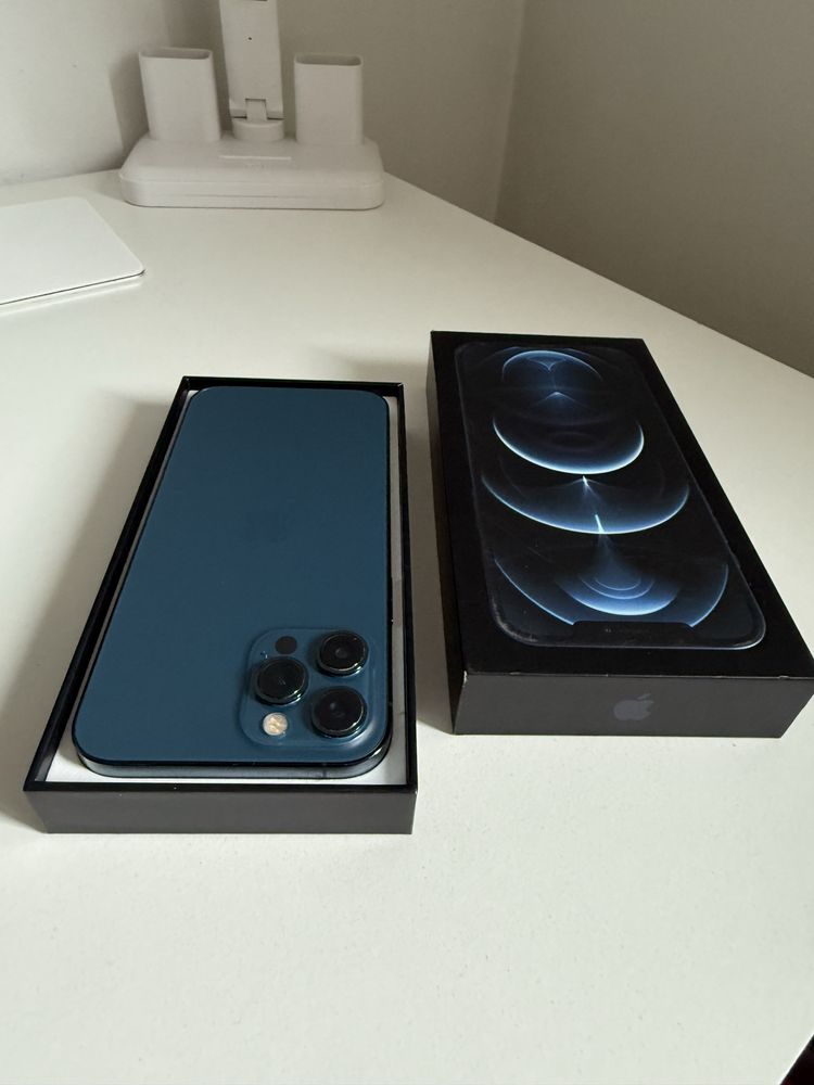 iPhone 12 Pro Max 128gb Blue Idealny Bateria 96%