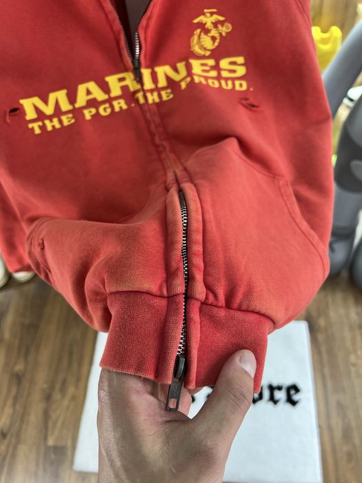 Зіп Худі GRAILZ Project G/R USA Marines Faded Red