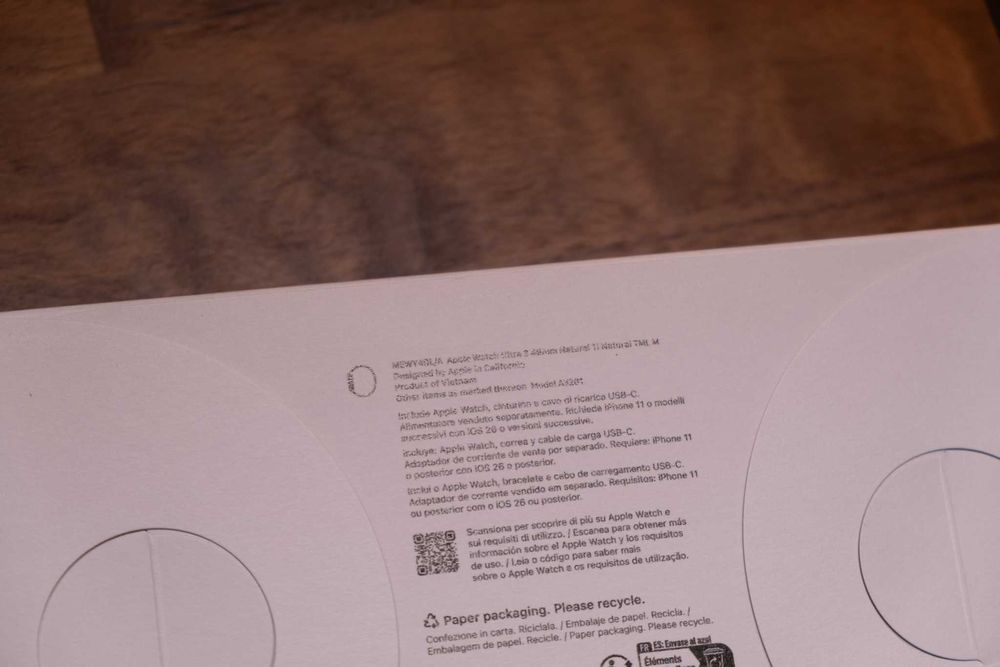 Apple Watch Ultra 3 49mm Natural Loop Milanesa - M - NOVO / SELADO