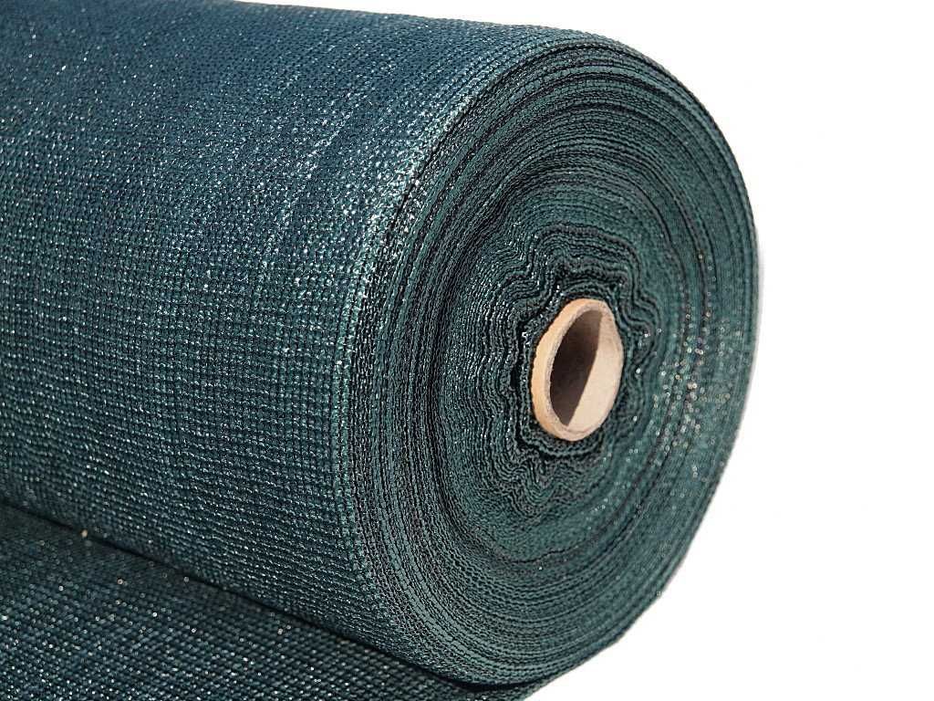 Siatka Cieniująca 1,5x25m antracyt ciemna zieleń 95% zacienie. 160g/m2