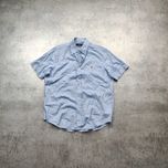 MĘSKA Koszula Krótki Rękaw Błękit Polo Ralph Lauren Konik Elegancka