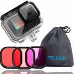 Obudowa wodoodporna TELESIN do kamer GoPro 12 - 9 FILTRY