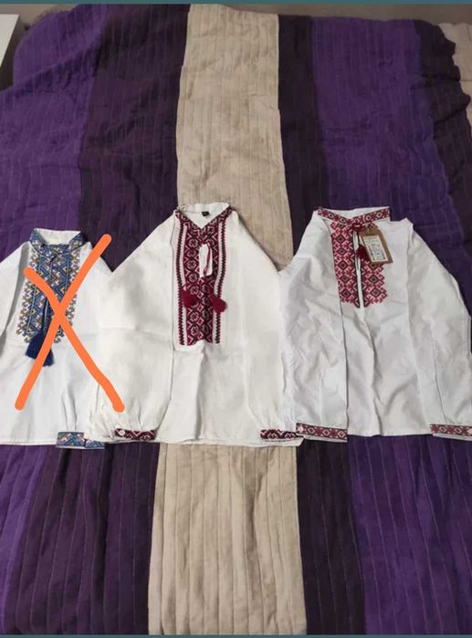 Продам вишиванки для хлопчиків див.фото та опис