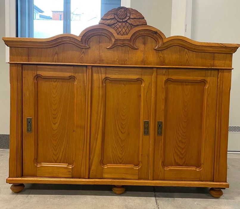 OKAZJA-przedwojenna bieliźniarka jesionowa-styl secesji-początek XX w.