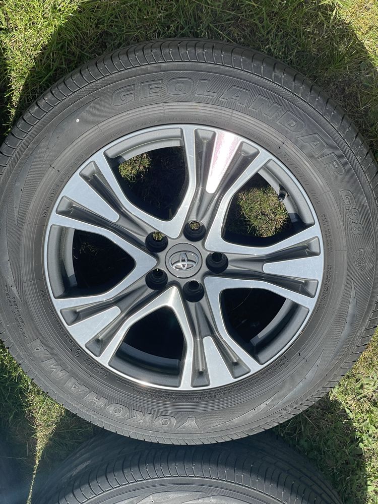 Koła letnie alufegi Toyota 17cali 5x114,3 YOKOHAMA Rav4 auris avensis