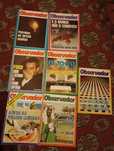 7 numeros da Revista Observador anos 70,inclui o primeiro e o último