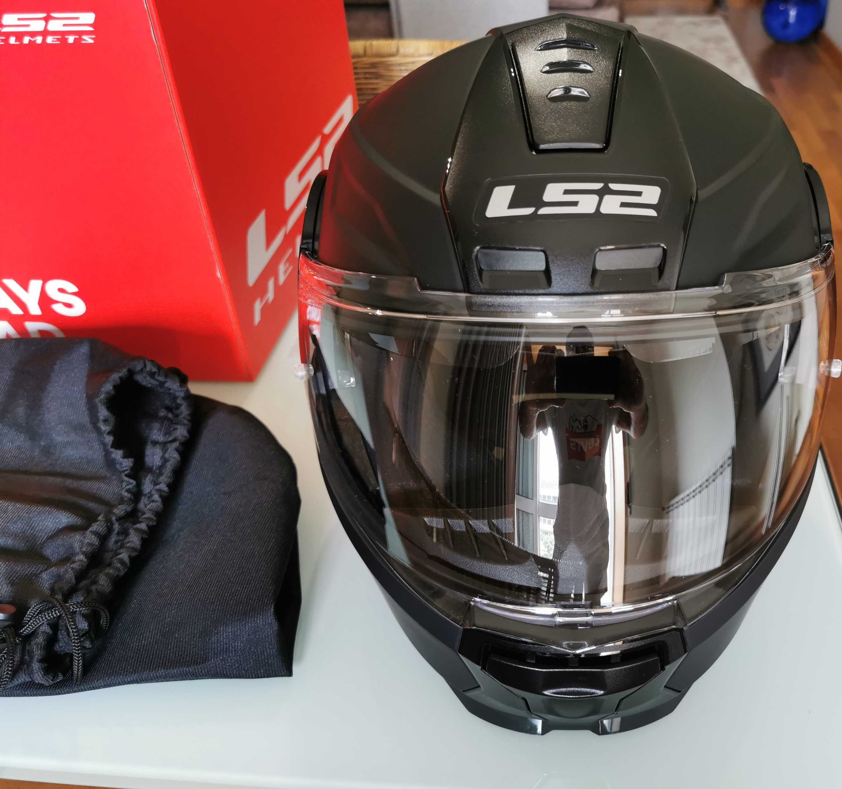 Capacete Preto MATT LS2 NOVO