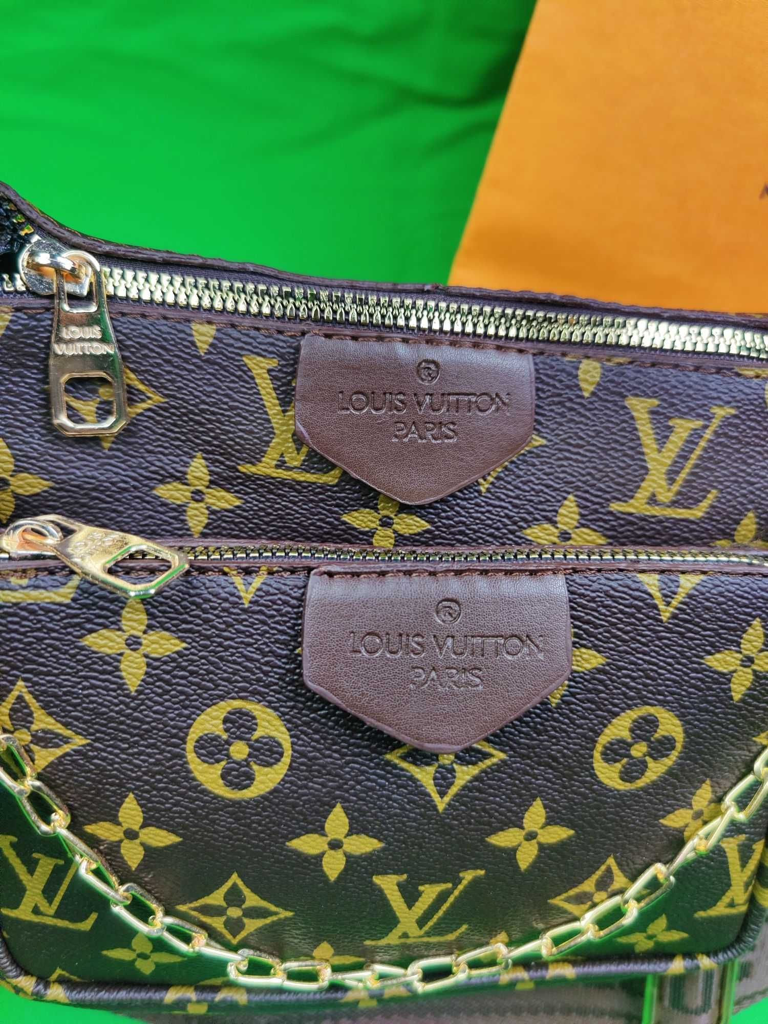 Torebka damska Louis Vuitton torba 3in1 monogram brazowy znaczek  HIT
