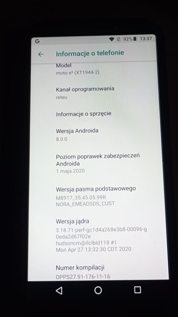 Motorola E5 (xt1944-2)