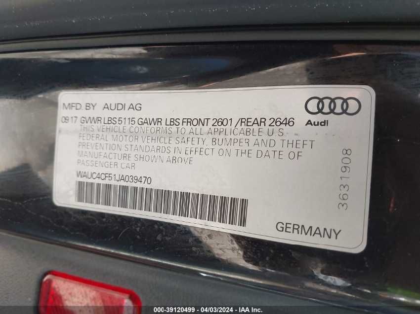 Audi S5 Premium Plus 2018